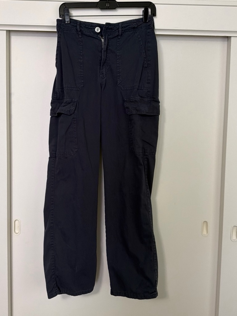 Zara Navy Cargo Pants
